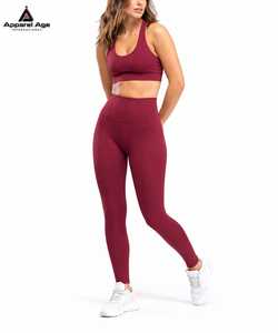 Ensemble de sport et de yoga pour femme, personnalisé OEM, ultra doux, anti-transpiration, taille haute, respirant, résistant aux squats - Product Image 1