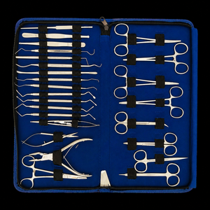 Kit d'instruments chirurgicaux vétérinaires manuels de haute qualité pour les grandes opérations animales Pansement chirurgical réutilisable en acier inoxydable - Product Image 1