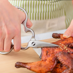 Ciseaux de cuisine en acier inoxydable Outil de cisaillement polyvalent pour la viande Ciseaux à légumes Fourniture de cuisine - Product Image 3