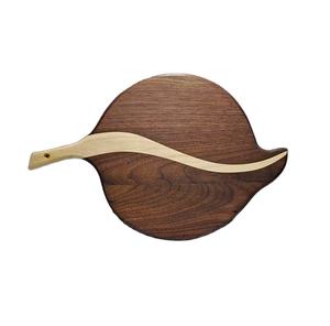 Manche rond ustensiles de cuisine élégants bloc à découper en bois massif naturel Rectangle planche à découper en bois d'acacia - Product Image 2