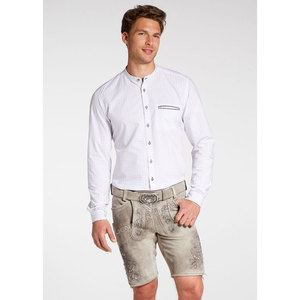 Shorts en cuir de chèvre véritable 100% de haute qualité pour hommes, style Lederhosen allemand, costume bavarois pour l'Oktoberfest, antique - Product Image 2