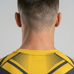 Men's Short Sleeve Custom Compression Shirt Geometric Quick Dry Sporty Fit O-Neck Polyester T-Shirt - Product Image 4