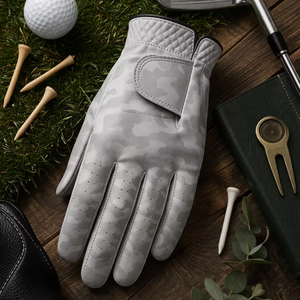 Gant de golf camouflage en cuir Cabretta, performance patriotique pour golfeur, main gauche, unisexe, haute qualité, OEM, cyclisme, faible MOQ - Product Image 1