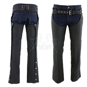 New Stock Full Leather <b>Chaps</b> Adjustable Fit Full Leather <b>Chaps</b> Crafted For Comfort And Lasting Performance - Product Image 3