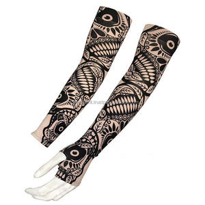 Manchons de bras de tatouage à la mode en vente chaude OEM meilleures ventes longues manchons de bras en nid d'abeille coudière de compression OEM coudière de basket-ball - Product Image 2