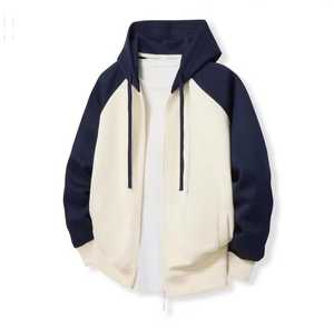 Sudadera con Capucha Unisex con Cierre de Cremallera, Forro Polar Ecológico de Poliéster, Teñido Liso, Corte Regular Informal, Prenda de Punto para Invierno - Product Image 6