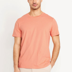 Camiseta de Cuello Redondo Corta de Alta Calidad con Serigrafía Personalizada, 100% Algodón, Lisa, para Hombre - Product Image 1