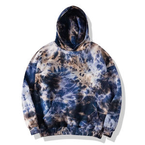 100% Cotton French Terry Vintage Hoodie Customize High Quality Distressed Acid Wash Hoodie for <b>Men</b> <b>Silk</b> Screen Print <b>Tie</b> Dye - Product Image 3