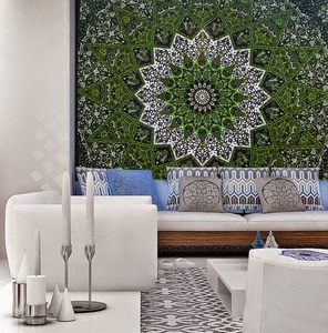Tapiz Psicodélico Bohemio con Mandala Hippie, Tapiz Decorativo Indio para Colgar en la Pared, Cubrecama para Dormitorio, Sala de Estar - Product Image 1