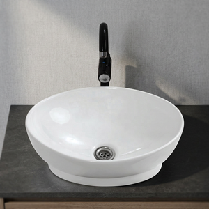 High Quality 16x16 Square Ceramic Countertop Wash Basin Modern Bathroom Vanity Sink For Hotel Decor - Product Image 2