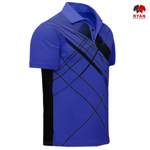 เสื้อโปโลดีไซน์สั่งทำพิเศษสำหรับผู้ชาย ยี่ห้อ Ryan Pro Gear พร้อมโลโก้สั่งทำ ออกแบบ ODM เสื้อผ้าลำลอง - Product Image 6