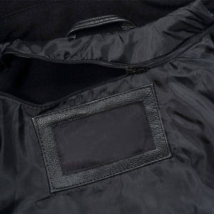<b>Men's</b> Stylish OEM Wool <b>Leather</b> Varsity <b>Jacket</b> High Quality Durable Casual Wear Athletic Style Stand Collar Embroidery Winter <b>Men</b> - Product Image 6