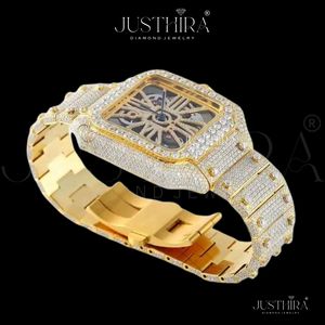 Best Quality Luxury Moissanite Diamond <b>Watch</b> <b>for</b> Men Iced Out Style Waterproof Stainless Steel Wristwatch Available <b>For</b> Sale - Product Image 3