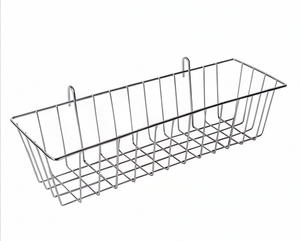 Premium Rectangular Metal <b>Wire</b> <b>Storage</b> <b>Basket</b> Hanging Type For Multi Purpose Neatening And Organizing - Product Image 3