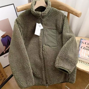Veste polaire d'hiver surdimensionnée de haute qualité avec logo personnalisé brodé, fermeture éclair, pour le sport, le cyclisme, la chasse, en molleton pour hommes - Product Image 4