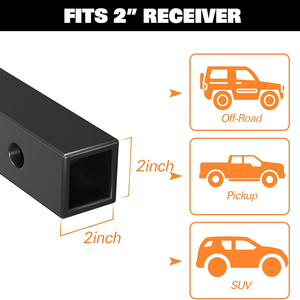 Portaequipajes de Remolque de Alta Resistencia con Receptor de 2 Pulgadas y Capacidad de Carga de 500 lb para SUV, Camioneta, Coche, Montaje Trasero GAPCGC004 - Product Image 6