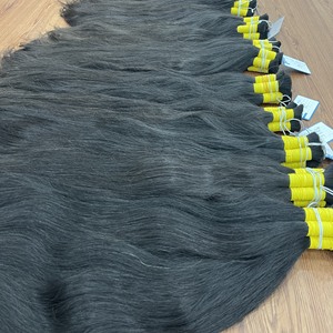 MEJOR CALIDAD Extensiones a granel de un solo donante natural de alta calidad 100% Humano vietnamita Super Doble dibujado Remy Máquina Doble trama - Product Image 5