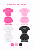 Ensemble de vêtements de sport pour femmes, haut court et short, sans couture, pour la salle de sport, le fitness, le yoga, la course à pied, vêtements de sport athlétiques, ensemble de sport 2 pièces