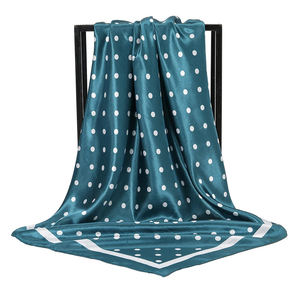 Pañuelo cuadrado con estampado de lunares, tacto satinado, muy suave, bandana, pañuelo para el cuello para hombre y mujer, pañuelos para la cabeza - Product Image 4