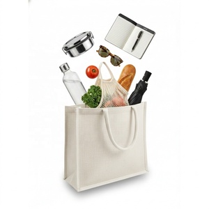 Bolsa de Compras Ecológica Biodegradable de Juco con Asas Reforzadas, Bolsa de Supermercado Reutilizable para Promoción Minorista y Uso Diario - Product Image 5