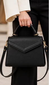 Premium Genuine Leather Japan Women Handbag Autumn Winter Elegant Top Handle <b>Crossbody</b> Shoulder Bag Luxury Fashion Satchel <b>Purse</b> - Product Image 3