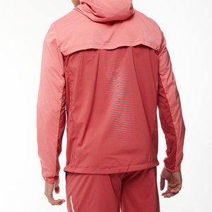 Ensemble de survêtement pour homme à capuche avec blocs de couleur, fermeture éclair, manches longues, imperméable, style streetwear, coupe régulière, en polyester, pour l'automne - Product Image 5
