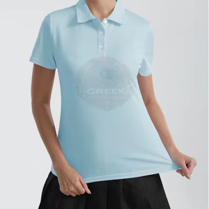 Botón con Logotipo Personalizado para Camisas de Mujer, Ropa Premium Transpirable para Golf, Uniformes Escolares y Corporativos con Tela y Color Personalizados - Product Image 5