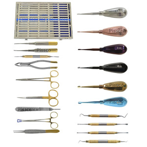 PISSCO Veterinary Dental <b>Instruments</b> Set Animal Dental <b>Instrument</b> Set Veterinary Oral Surgery Kit 29 pcs Dental Equipment - Product Image 4