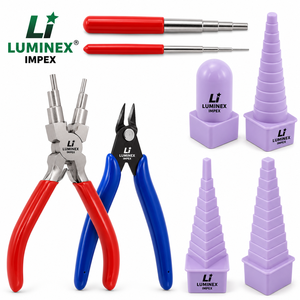LUMINEX IMPEX LUB=113 <b>Long</b> <b>Nose</b> Stainless Steel Lightweight Smooth Work Jewelry Making Polishing Pliers for Bracelet Making DIY - Product Image 2