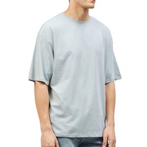 Camiseta Personalizada con Logotipo para Hombre, Corte Regular, Hombros Caídos, 100% Algodón, Ecológica, Transpirable, Estilo Urbano, Casual, OEM, Venta al Por Mayor - Product Image 6