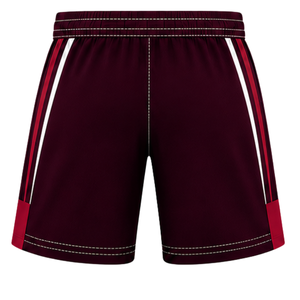 Ensemble short et maillot de rugby marron, noir et blanc, à manches courtes, col en V, uniforme d'équipe, respirant, léger, personnalisable, pour l'entraînement sportif - Product Image 6