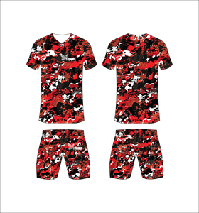 Ensemble d'uniformes de football personnalisés sublimés, bleu foncé, blanc, vert sarcelle, motif triangulaire, respirant, séchage rapide, maillots de football d'équipe pour hommes - Product Image 6