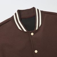 Veste de baseball en coton mélangé brodé de haute qualité, vente en gros, veste de sport décontractée à boutons pour hommes, veste de baseball pour hommes