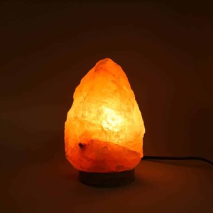 Lampes en sel rose de l'Himalaya en gros avec interrupteur variateur de lumière, base en bois et pierre de cristal, grande base en pierre, décoration intérieure, certifiées biologiques - Product Image 3