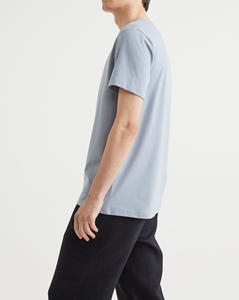 T-shirt surdimensionné pour homme, 100 % coton, 230 g/m², coupe ample, logo imprimé sur mesure, effet délavé soleil, déchiré, OEM/ODM. - Product Image 2