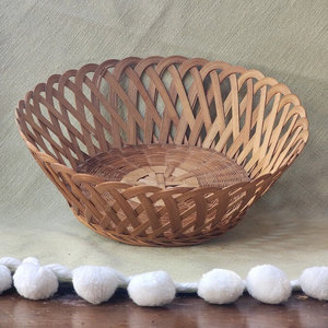 Cesta de Bambú Tejida Vintage, Decoración Rústica para Mesa de Cocina Estilo Cottagecore, Cesta de Almacenamiento de Mimbre Natural, Proveedor y Fabricante Mayorista - Product Image 1