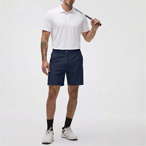 Shorts de golf pour hommes, coupe basique, pour uniforme d'équipe et tenue de match de club de golf, pour une tenue de jeu unie et simple - Product Image 4
