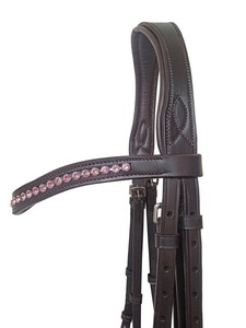 Produits équestres élégants, de qualité supérieure, doux et confortables, collier de tête réglable, bride rembourrée pour chevaux, fabricant et grossiste. - Product Image 2
