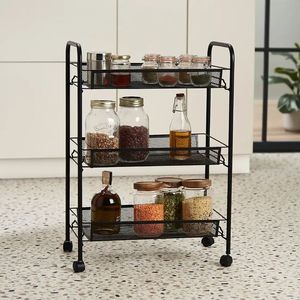 Durable Household Metal <b>Wire</b> Kitchen Trolley With Multi Layer Basket Storage For Vegetables Fruits And Jars - Product Image 6
