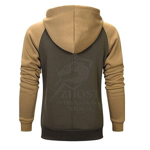 Sweat à capuche épais en molleton pour homme, grande taille, couleur unie, pour l'exercice hivernal et le sport - Product Image 2