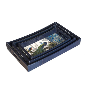 Plateau de service en bois MDF de qualité supérieure, finition durable, idéal pour la maison, la cuisine, le restaurant, plateaux décoratifs - Product Image 5