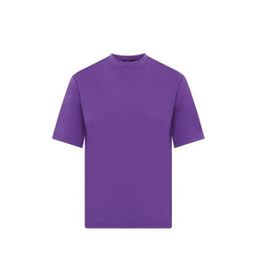 Camiseta de Hombre de Cuello Redondo, 100% Algodón, Jersey Sencillo, Color Morado, Manga Corta, Transpirable, Estilo Urbano, Informal, para Verano - Product Image 2