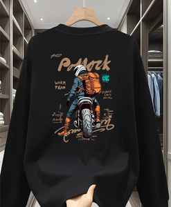 เสื้อยืดแขนยาวผู้ชาย Heritage ผ้าฝ้ายเจอร์ซีย์ เป็นมิตรกับสิ่งแวดล้อม สวมใส่สบายในฤดูร้อน มีลายปัก  ผ้าเดนิม ผ้าบาติก ผ้าคอร์ดูรอย ประดับด้วยลูกปัด - Product Image 5