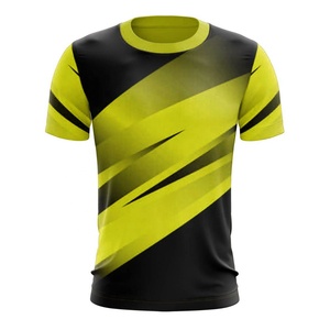 Camiseta Deportiva Urbana para Hombre, Sublimada, 100% Algodón, Cuello Redondo, Manga Corta, Secado Rápido, Transpirable, Ecológica, a Rayas - Product Image 1