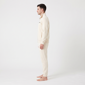 Ensemble de survêtement décontracté pour hommes avec fermeture éclair intégrale, idéal pour le sport et le fitness, personnalisable - Product Image 3