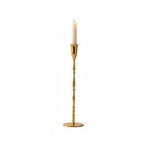 Support de bougie moderne en métal doré à 3 bras, décoratif, en acier inoxydable finition brillante, centre de table pour mariage et décoration intérieure - Product Image 4
