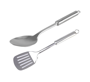 Finest Quality Silver <b>Colour</b> Stainless Steel Cooking Spoon <b>Set</b> Hot Selling Dishwasher Safe Kitchen Cooking Utensils <b>Set</b> - Product Image 3