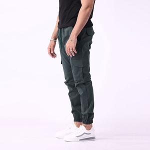 Pantalon cargo pour homme de couleur unie avec logo personnalisé, prix de gros, nouveau pantalon cargo en vente, faible MOQ, service OEM - Product Image 5
