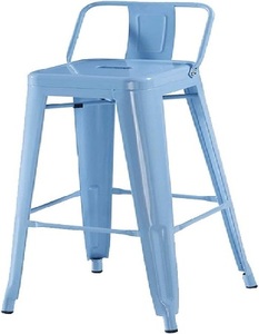 Silla de Barra Industrial de Metal con Reposabrazos Fijos, Diseño Moderno para Hogar, Bar y Mobiliario Comercial - Product Image 4
