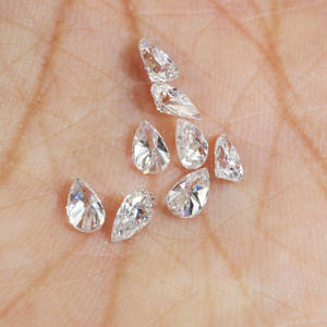 Prix usine de gros Diamant de laboratoire HPHT CVD fantaisie taille poire 4.00x2.50 MM 0.10ct taille DEF/VS en vrac pour bijoux - Product Image 4